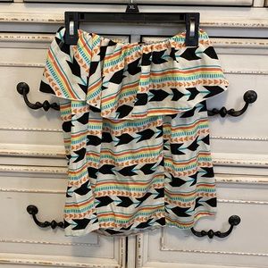 Super cute print tube top! Purchased @ Cavenders